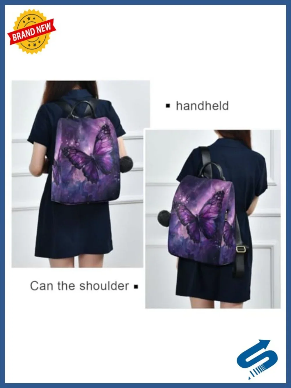 Anti Theft Backpack Large Fashion Travel Shoulder Bag Rucksack Lightweight